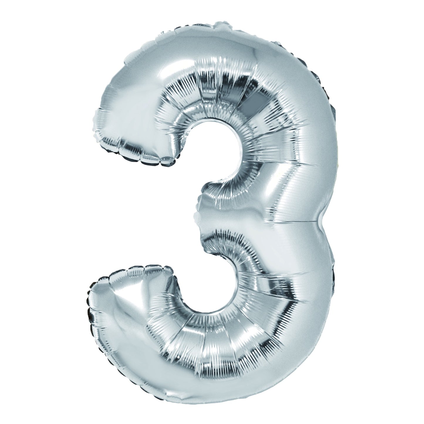 BALON FOLIE CIFRA 3 ARGINTIU 85 CM DACO BL853AG
