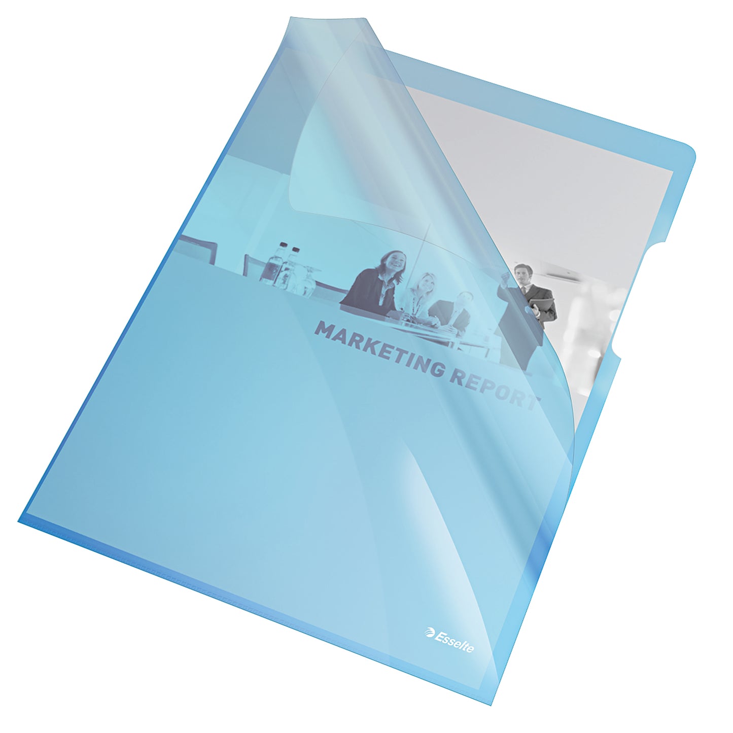 MAPA PROTECTIE A4 CRISTAL TIP L ALBASTRA 150 MICRONI ESSELTE