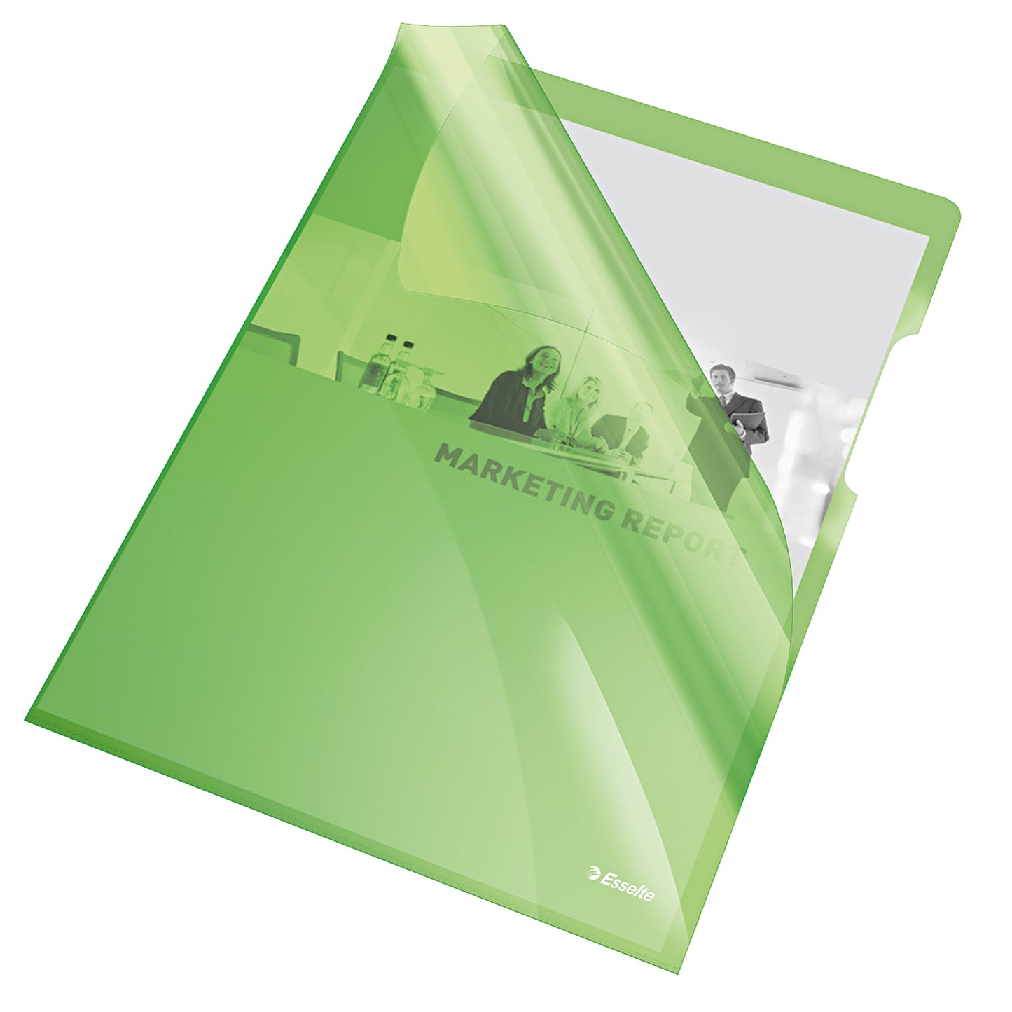MAPA PROTECTIE A4 CRISTAL TIP L VERDE 150 MICRONI ESSELTE
