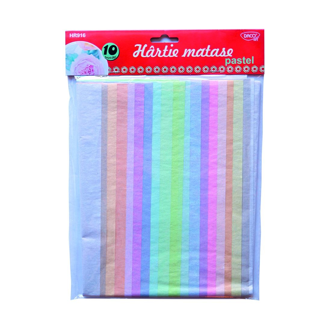HARTIE MATASE PASTEL 10 COLI, 10 CUL. DACO HR916
