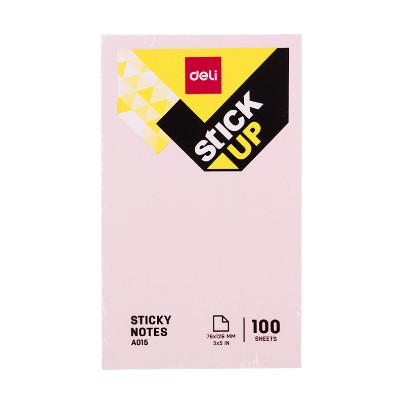 NOTES ADEZIV 76*126MM DIV. CULORI PASTEL DELI