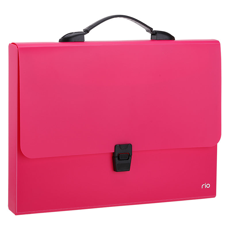 SERVIETA PLASTIC CU MANER A4 DIVERSE CULORI NEON DELI