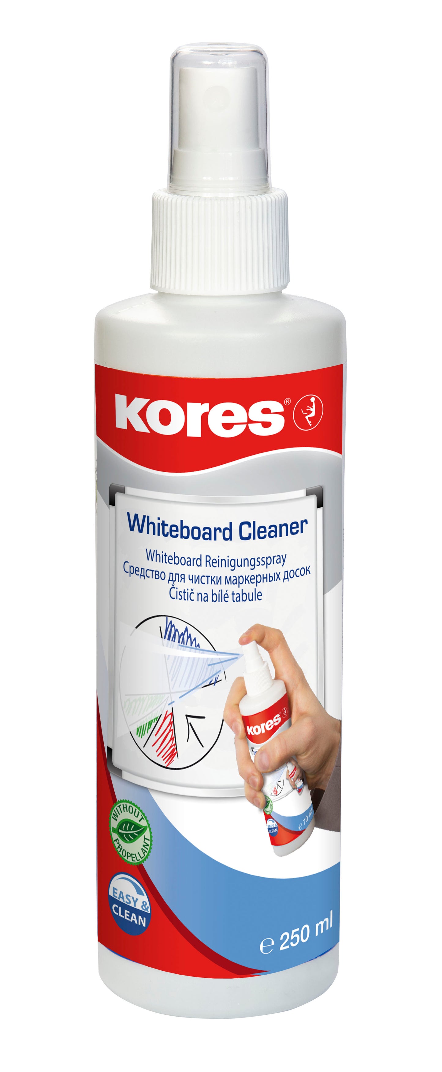 SPRAY CURATARE WHITEBOARD 250ML KORES