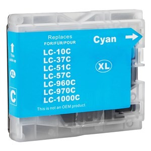 Cartus cerneala compatibil Brother LC 1000,LC 970, LC1000, LC970,lc 1000, lc 970, cyan