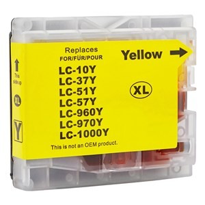 Cartus cerneala compatibil Brother LC 1000,LC 970, LC1000, LC970,lc 1000, lc 970, yellow