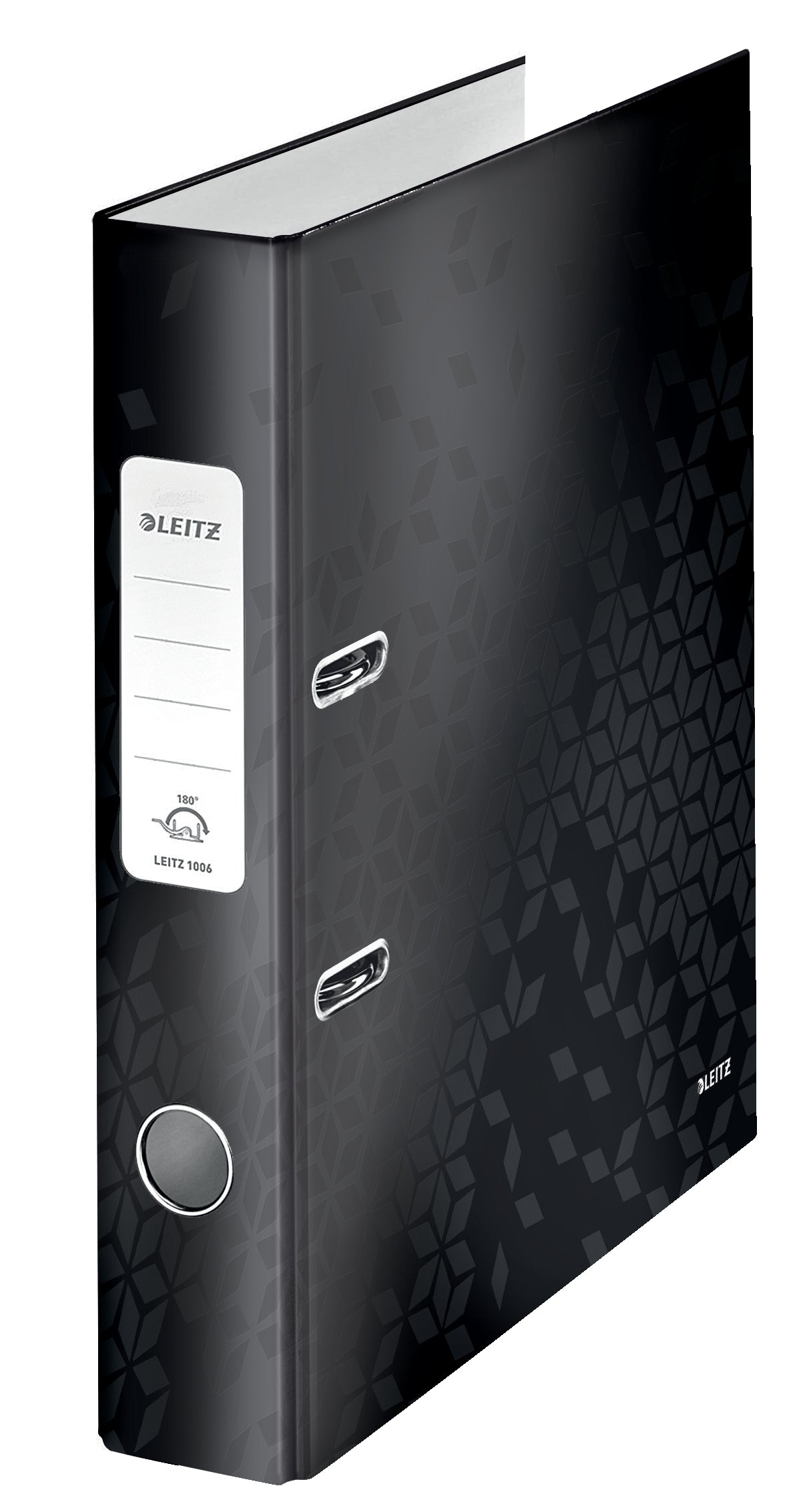 BIBLIORAFT PLASTIFIAT 5.2 CM 180GRADE NEGRU WOW LEITZ