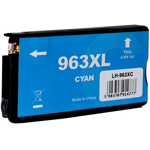 Cartus compatibil HP963, HP 963, HP 963XL, 3JA27AE, cyan, 27 ml