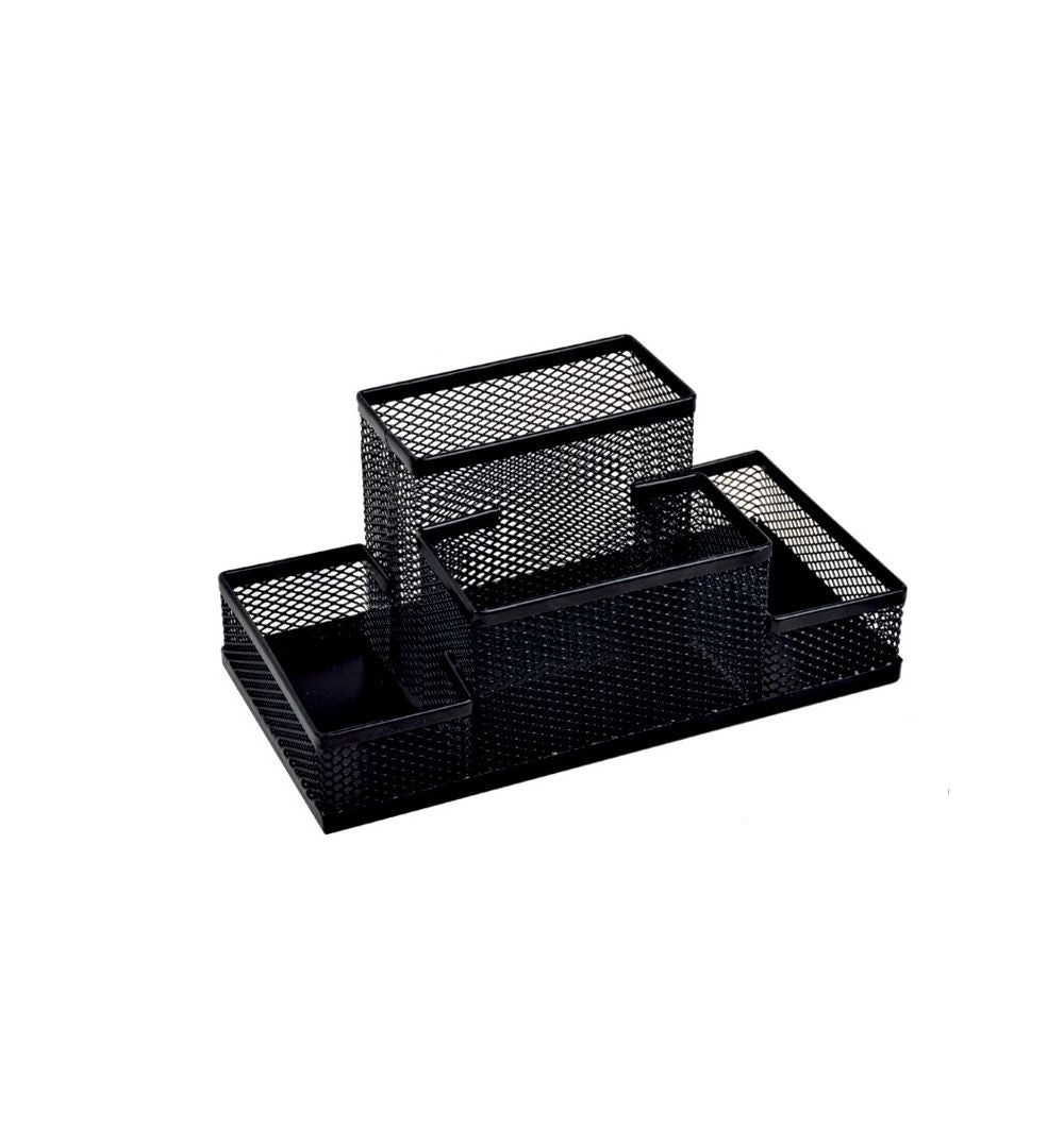 SUPORT BIROU 4 COMPARTIMENTE ECADA NEGRU 95004N