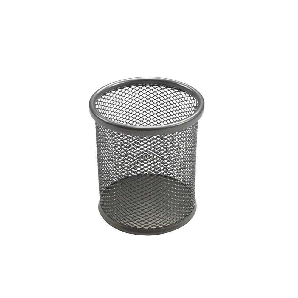 SUPORT BIROU CILINDRIC ECADA ARGINTIU 95001AG
