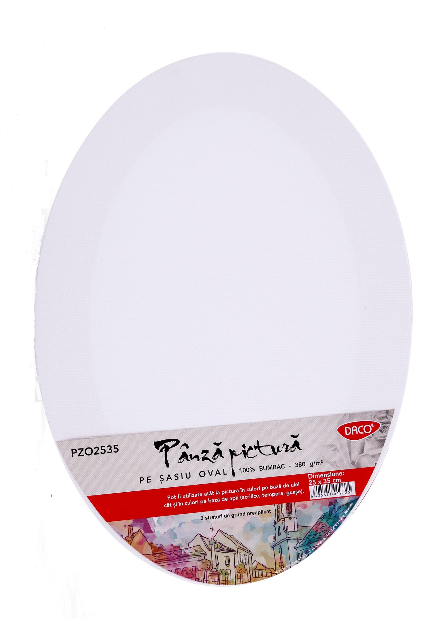 PANZA PICTURA PE SASIU OVAL 25X35CM DACO PZO2535