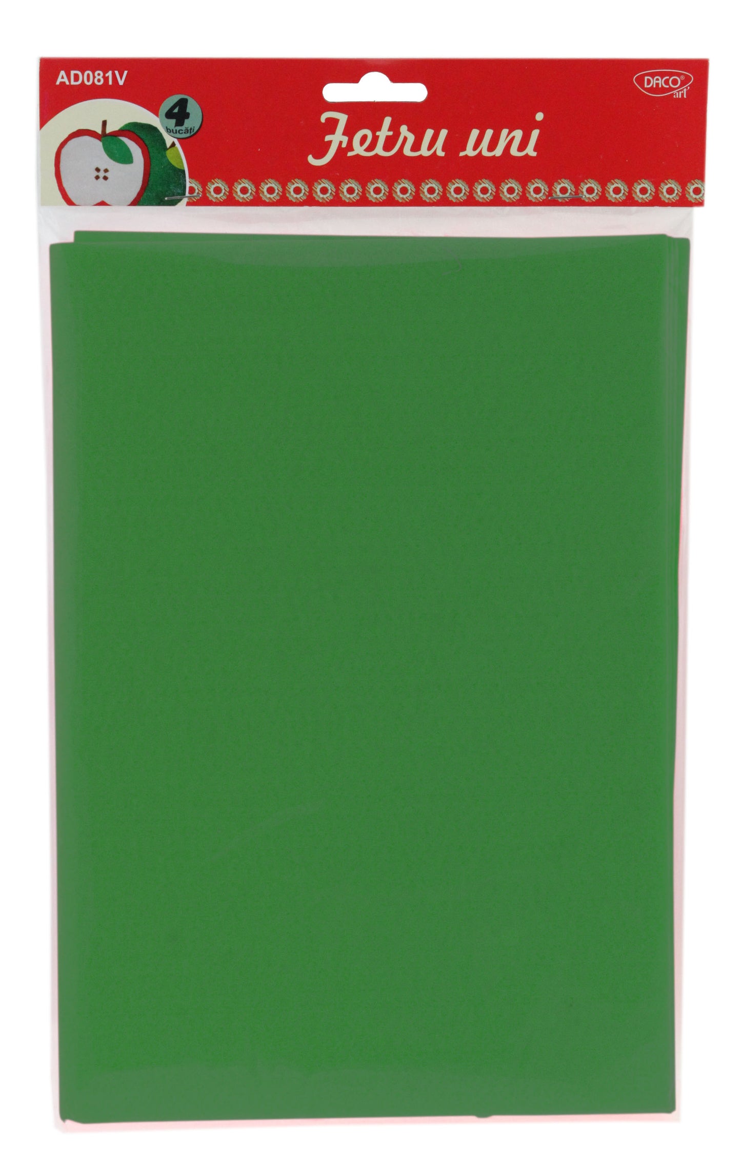 ACCESORII CRAFT - AD081V FETRU UNI SET 4 VERDE