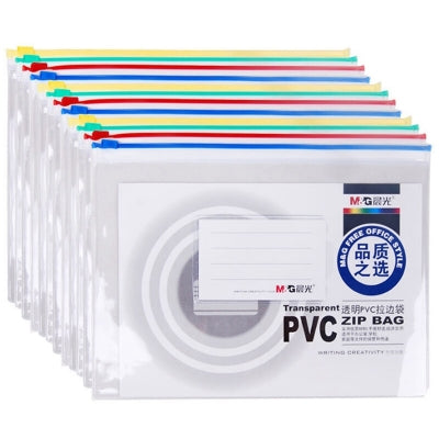 Pungi plastic ziplock, A4, 340 x 240mm, diverse culori, M&G