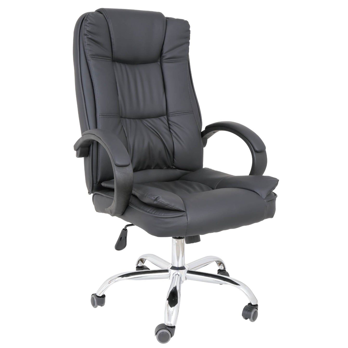 Scaun directorial BARI - imitatie piele neagra