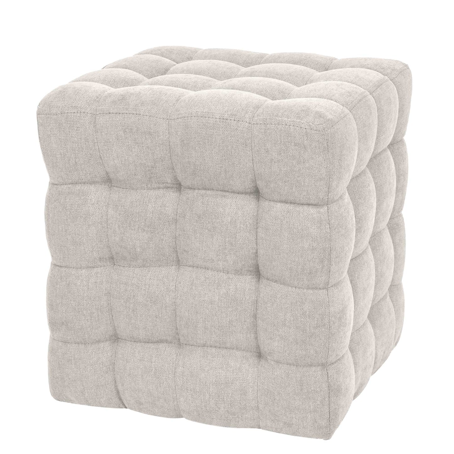 Taburet Bump - stofa crem - K8