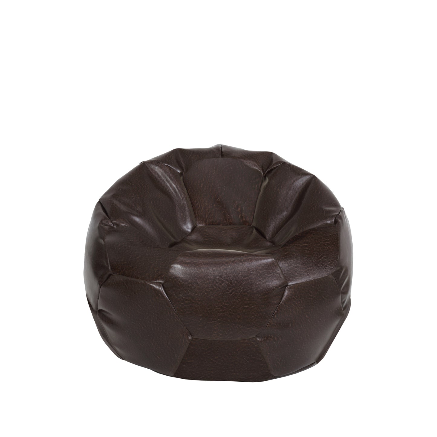 Fotoliu puf Baby Ball - imitatie piele - maro