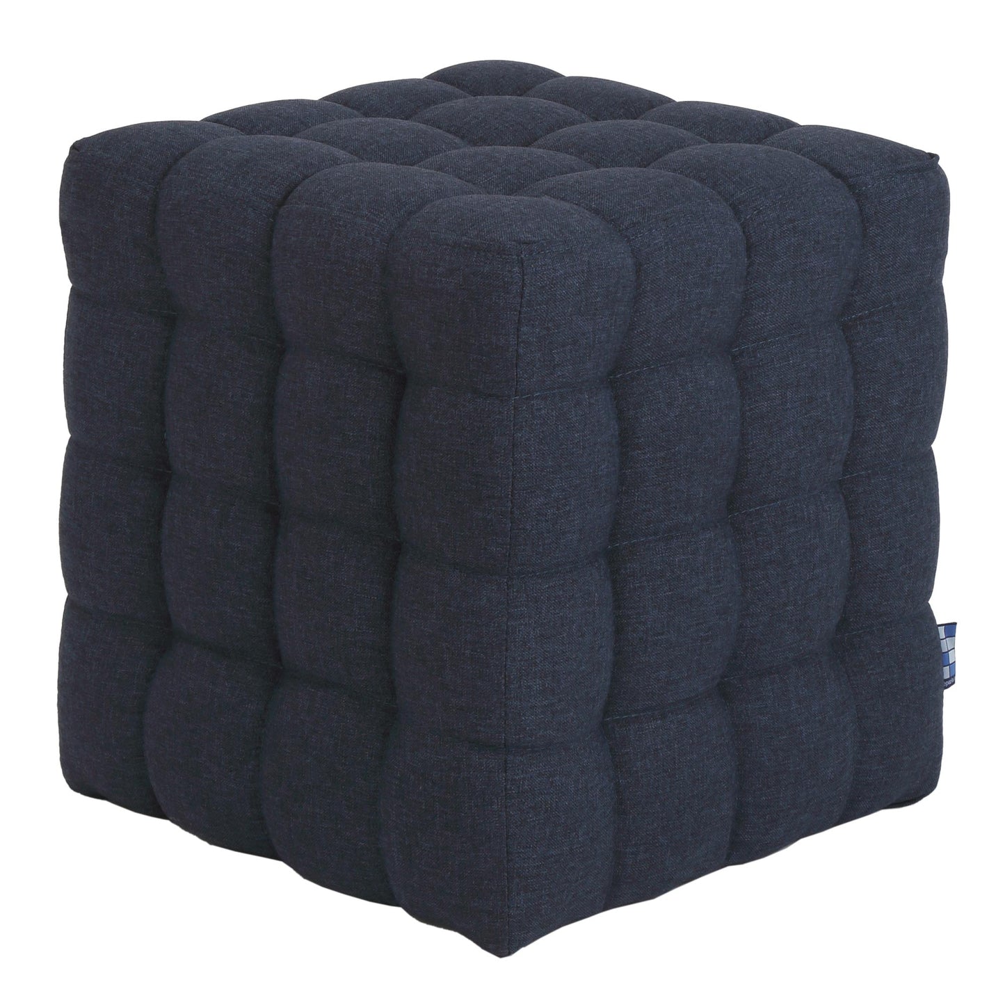 Taburet Bump - stofa albastru - S80