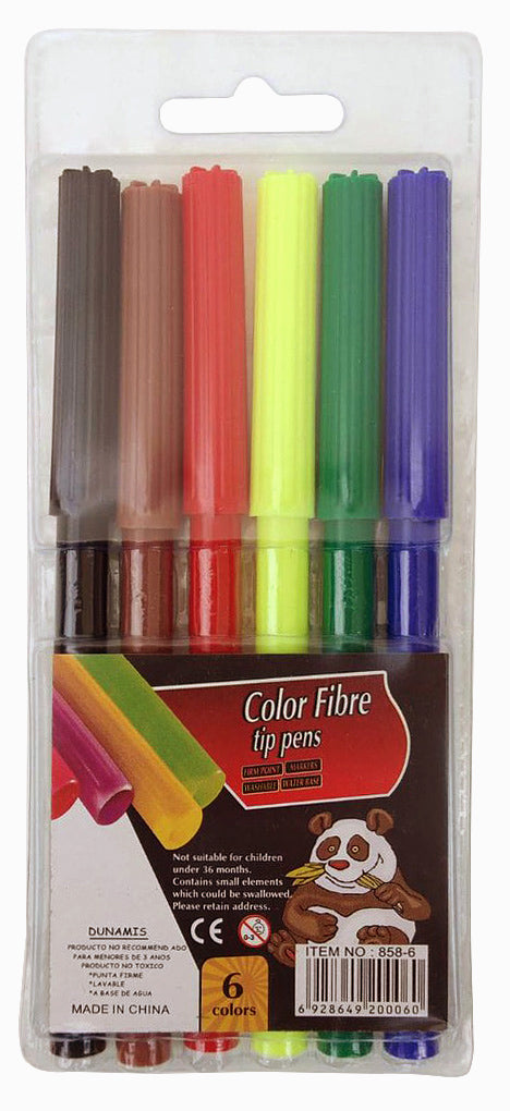 Carioci pe baza de apa superioare 6 culori/set EVOffice