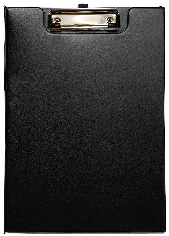 Clipboard carton plastifiat dublu negru A4(313*224mm)cu agatatoare, suport pix Willgo
