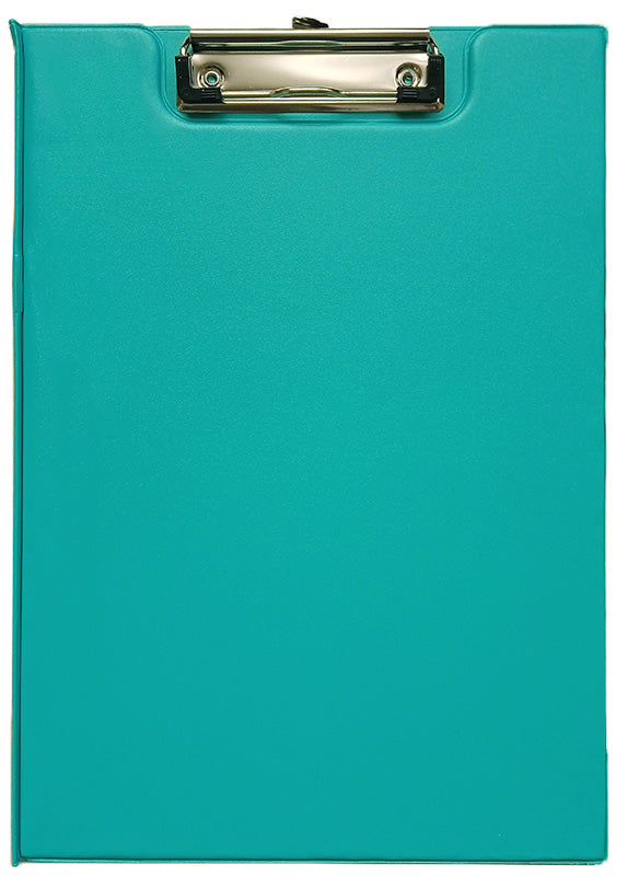 Clipboard carton plastifiat dublu turcoaz A4(313*224mm)cu agatatoare, suport pix Willgo