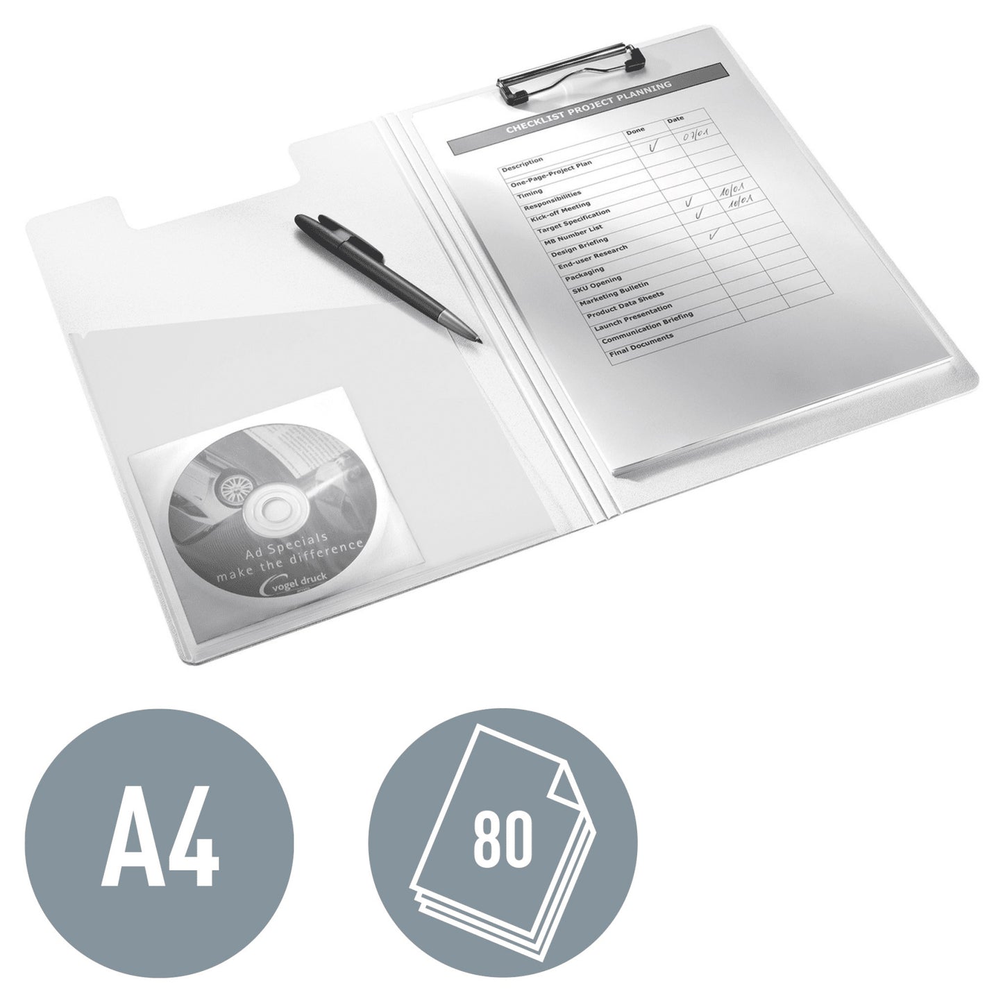 CLIPBOARD DUBLU GALBEN WOW LEITZ