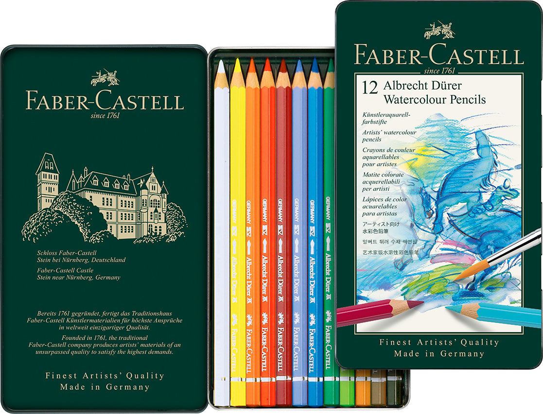 CREIOANE COLORATE ACUARELA 12 CULORI A. DURER FABER-CASTELL