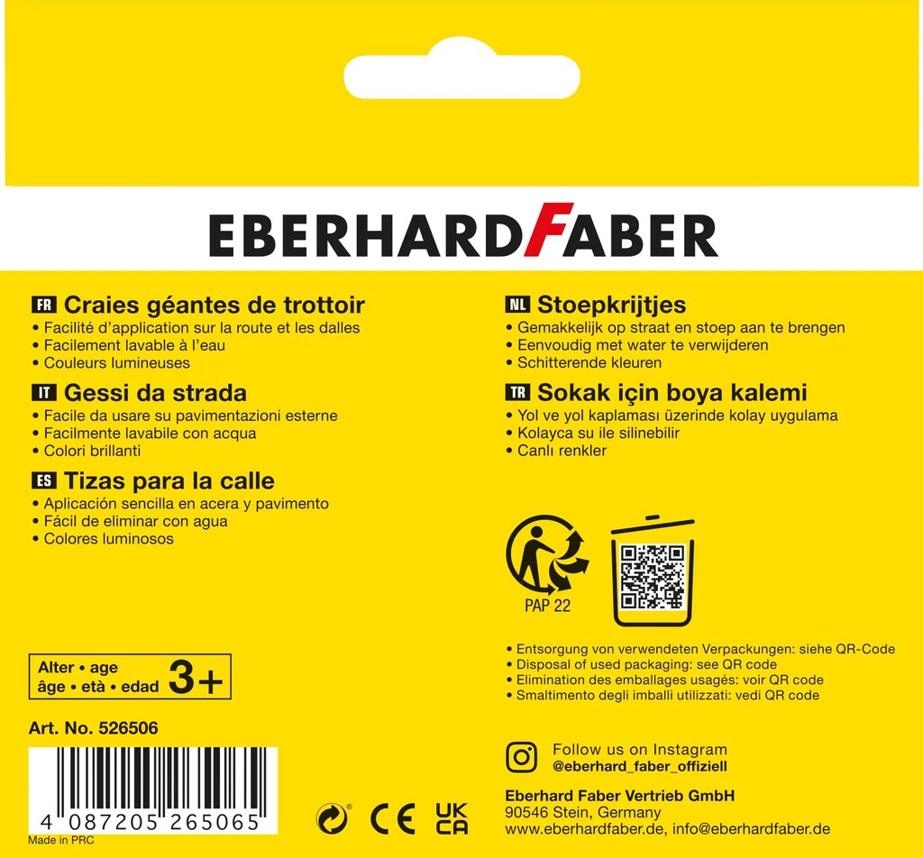 CRETA 6 CULORI DESEN ASFALT FABER