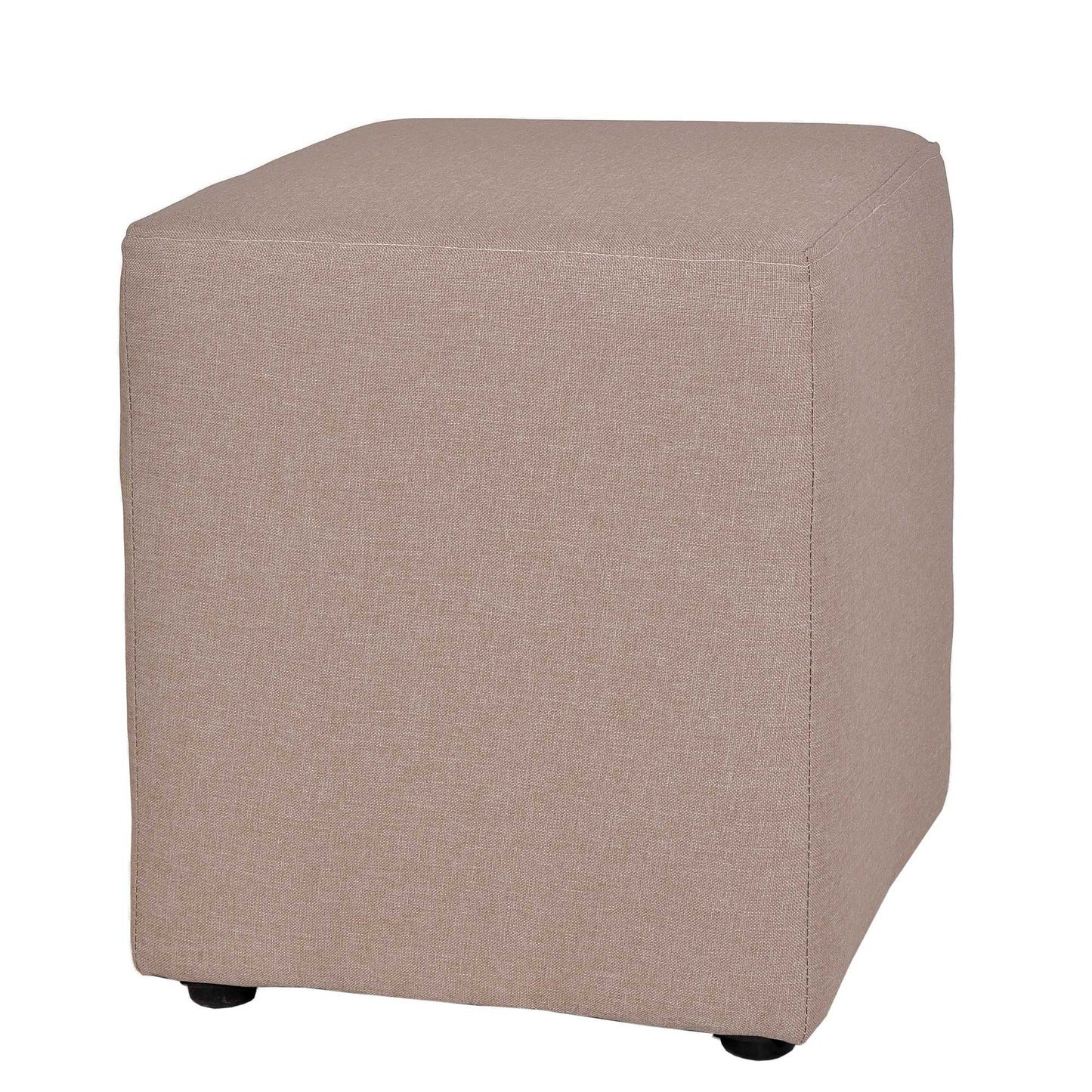 Taburet Cube - stofa bej S17
