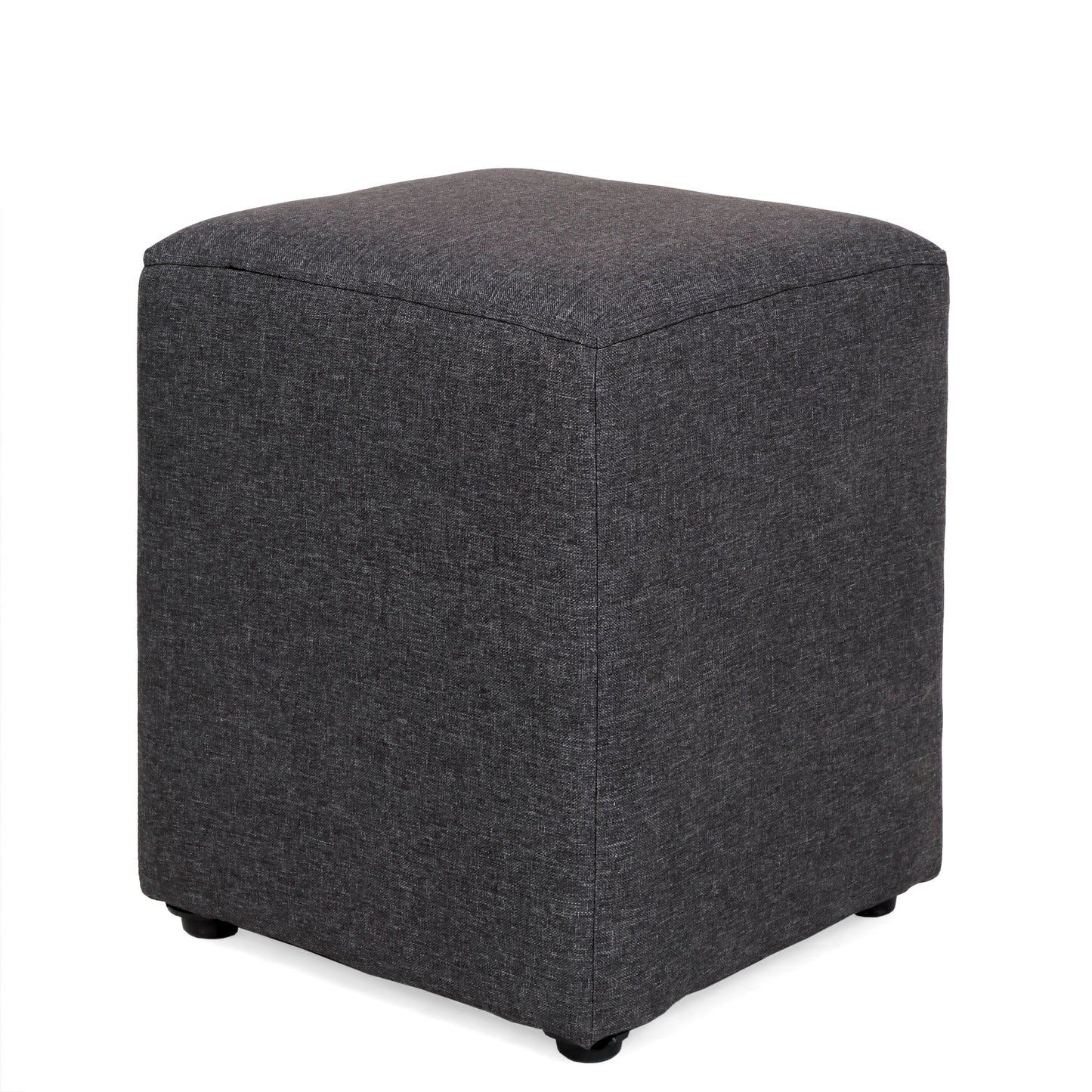 Taburet Cube - stofa gri - S05