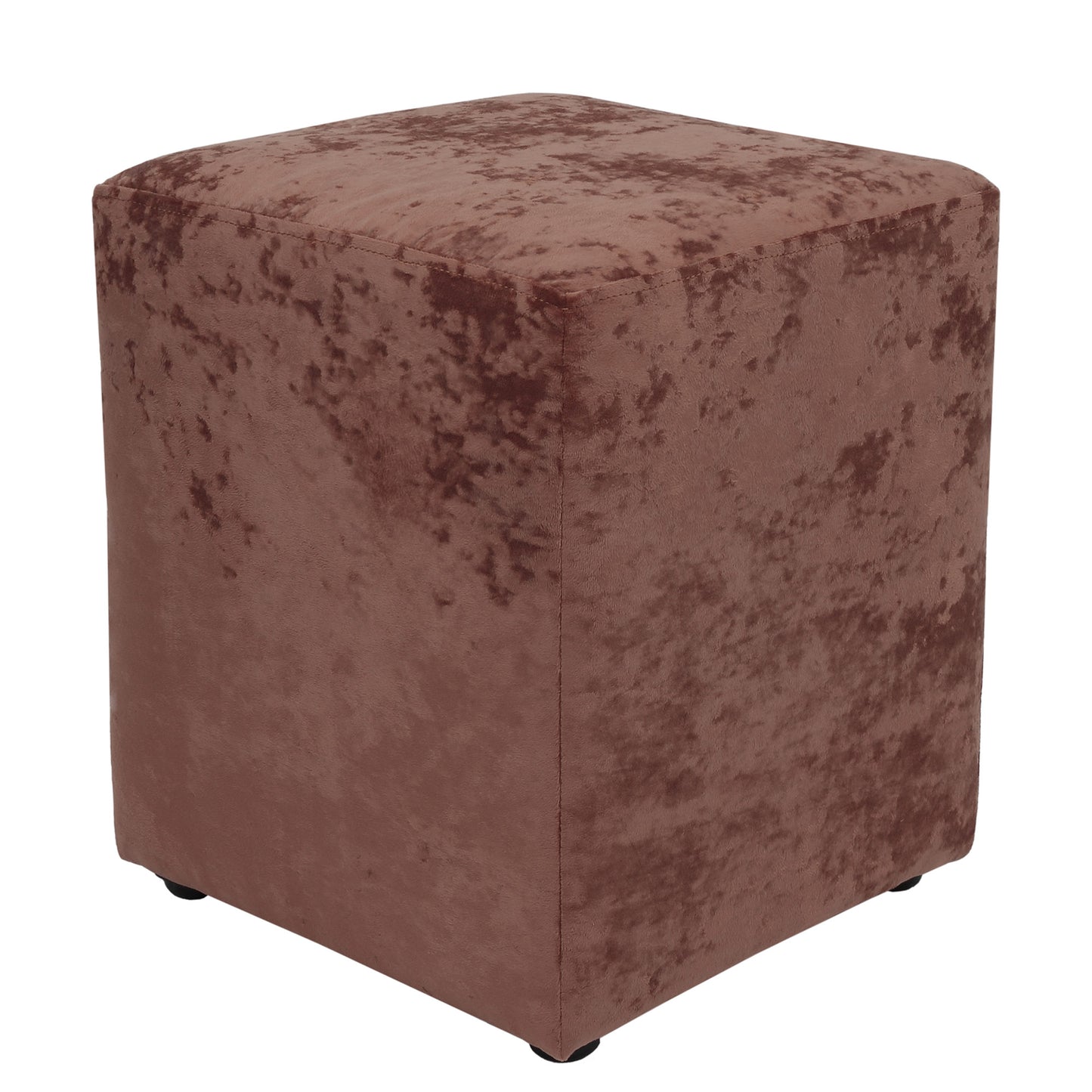 Taburet Cube - stofa roz E45