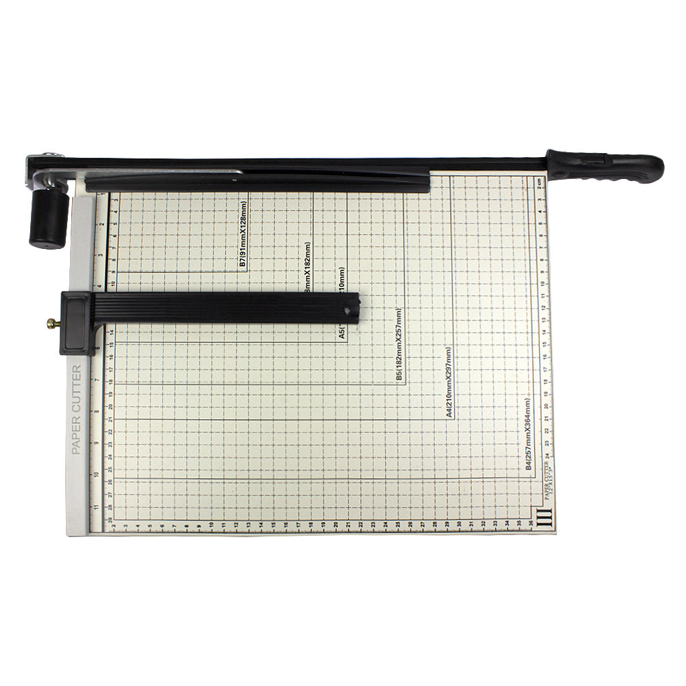 Ghilotina cu parghie si baza metalica 380x300 mm, B4 12 coli EVOffice