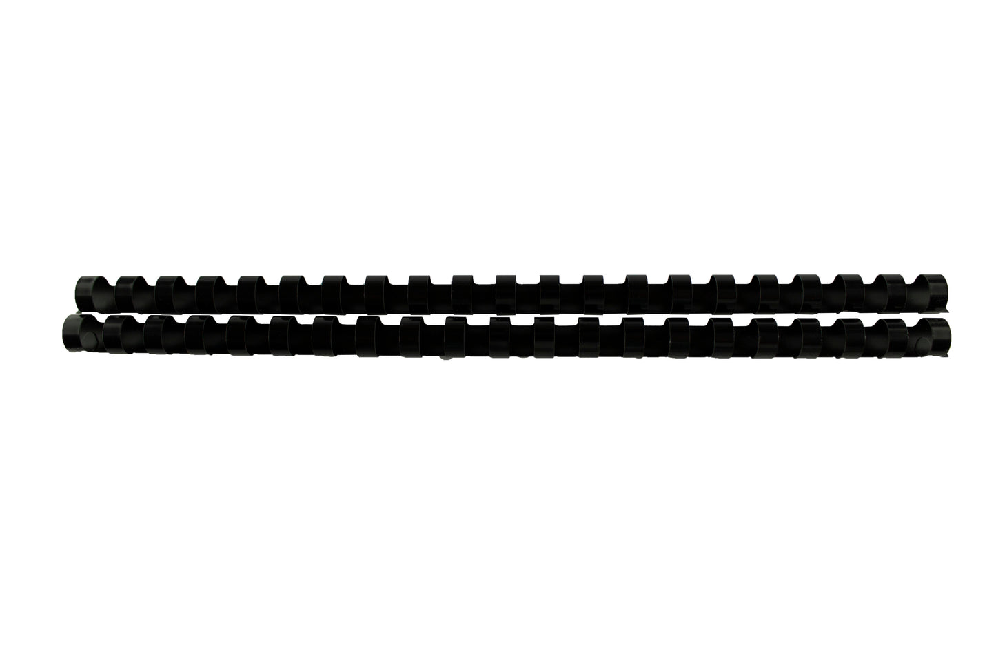 Inele plastic 12 mm, max 105 coli, 100buc/cut EVOffice negru