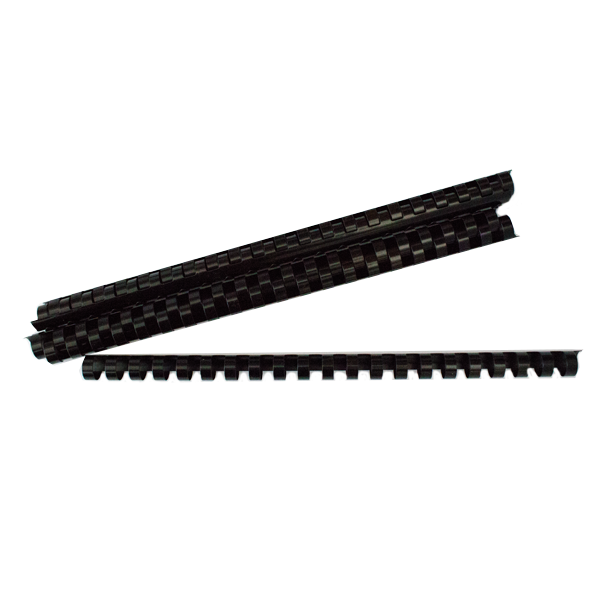 Inele plastic 14 mm, max 125 coli. 100buc/cut EVOffice negru