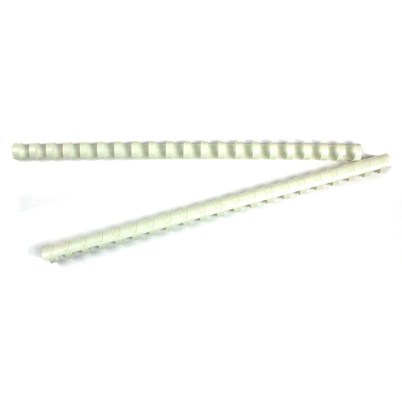 Inele plastic 14 mm, max 125 coli. 100buc/cut EVOffice alb