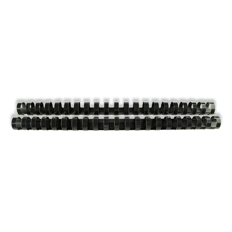 Inele plastic 18 mm, max 165 coli, 100buc/cut EVOffice - negru