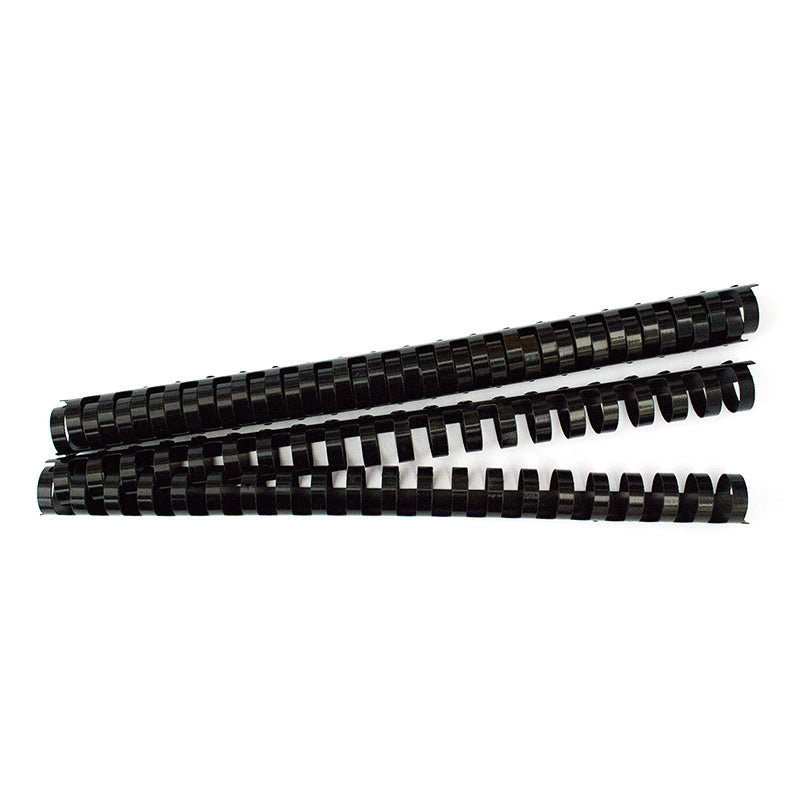 Inele plastic 20 mm, max 180 coli, 100buc/cut EVOffice - negru