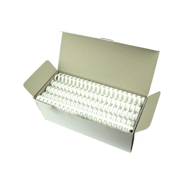 Inele plastic 22 mm, max 210 coli, 50buc/cut EVOffice - alb