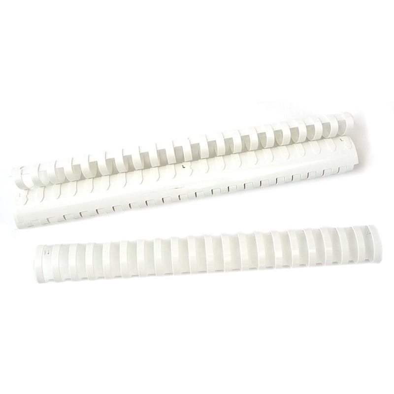 Inele plastic 32 mm, max 300 coli, 50buc/cutie EVOffice - alb