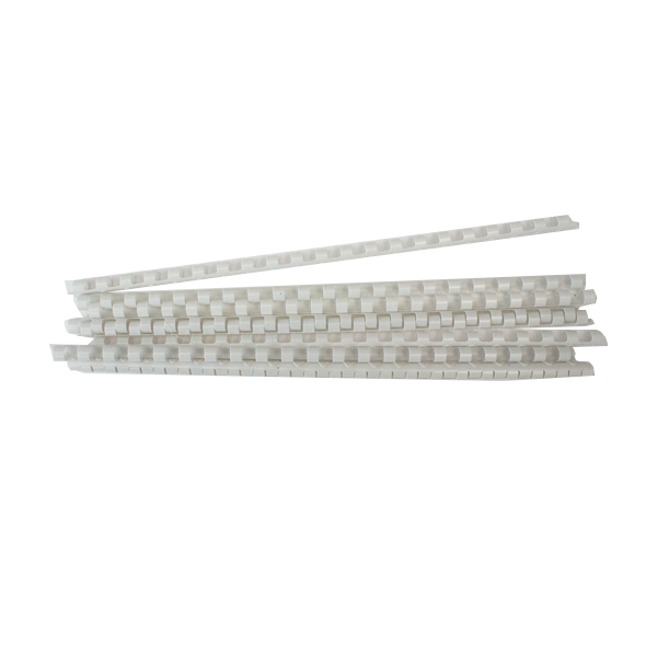 Inele plastic 8 mm, max. 45 coli, 100 buc/cut EVOffice albe