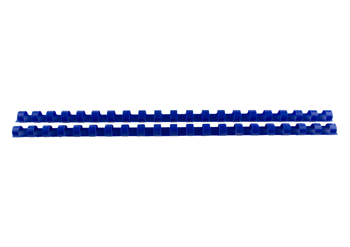 Inele plastic 8 mm, max. 45 coli, 100 buc/cut EVOffice albastru
