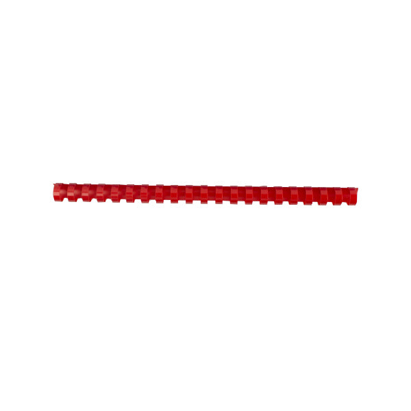 Inele plastic 8 mm, max. 45 coli, 100buc/cut EVOffice -rosu