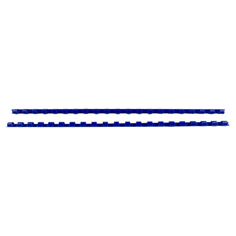 Inele plastic 6 mm, max. 25 coli, 100buc/cut EVOffice - albastru