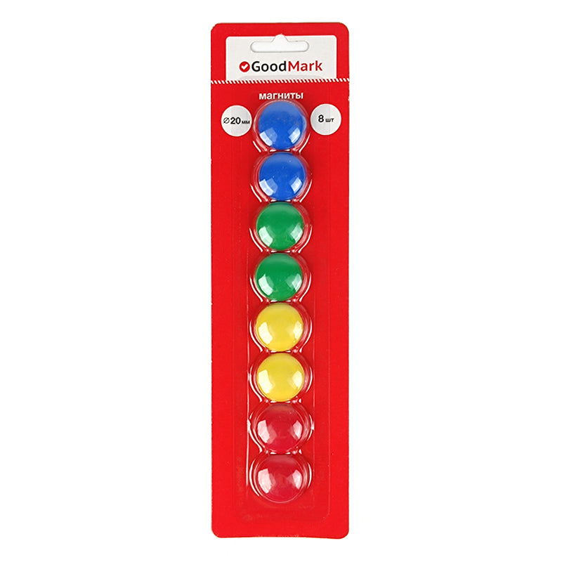Magneti pentru tabla ÌÄèÏ20, 8 buc/blister