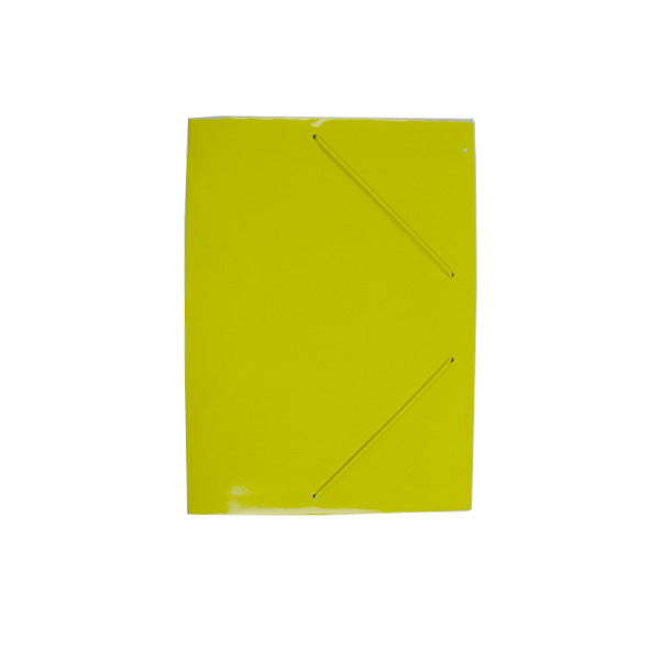 Mapa carton lucios galben A4 (320*235mm) 400g cu elastic EVOffice