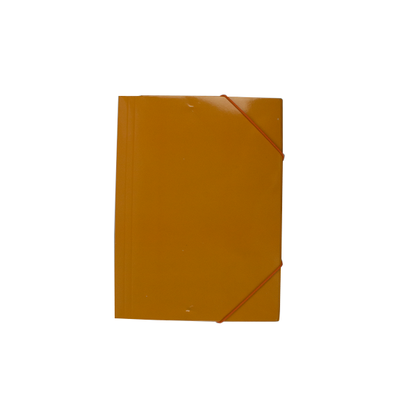 Mapa carton lucios portocaliu A4 (320*235mm) 400g cu elastic EVOffice