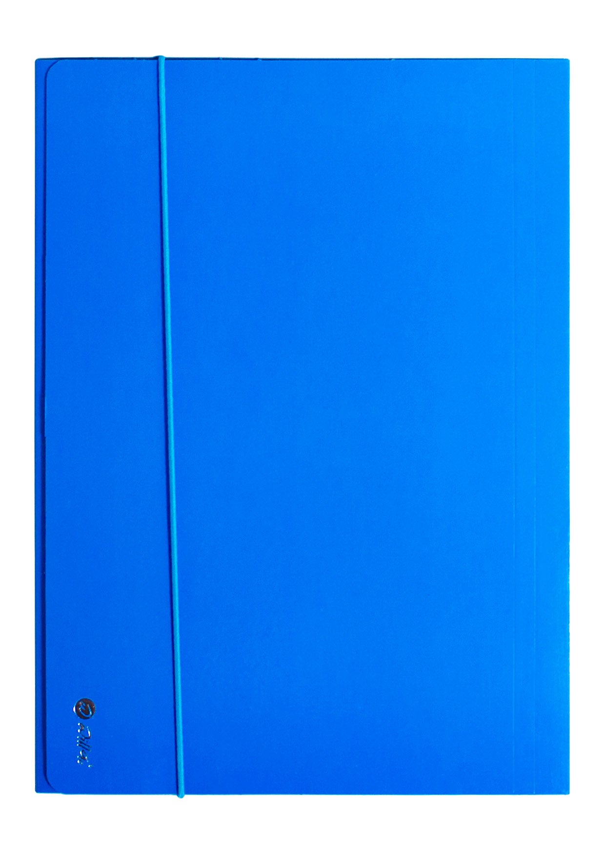 Mapa carton lucios A4 (345*250mm) 700g cu elastic pe latura mare Willgo - albastru