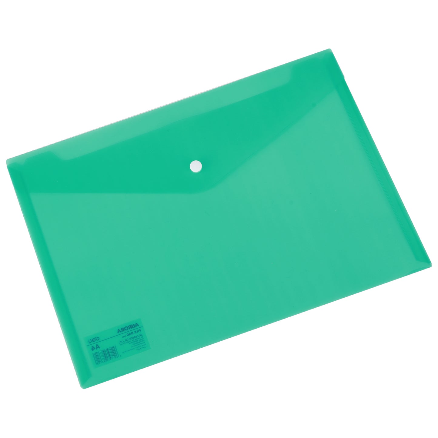 MAPA PLASTIC CU BUTON A4 VERDE DELI