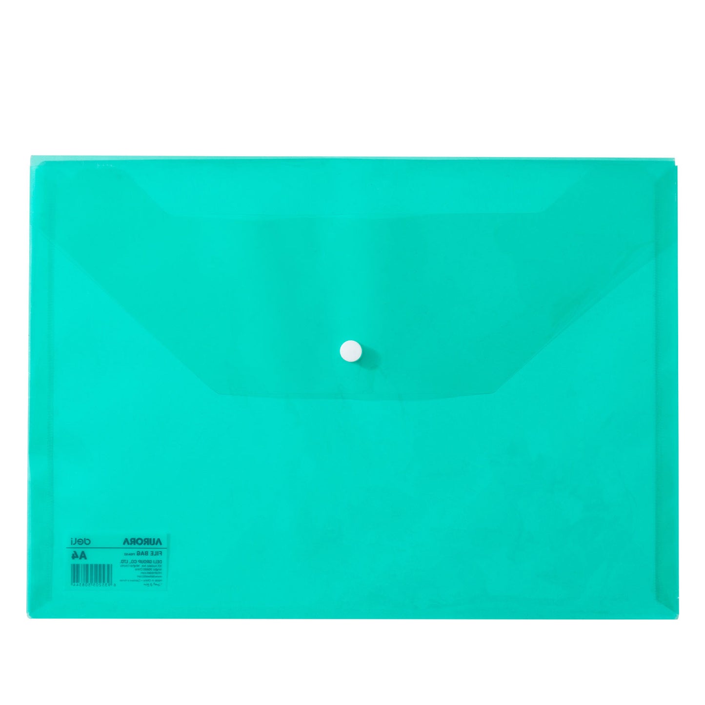 MAPA PLASTIC CU BUTON A4 VERDE DELI