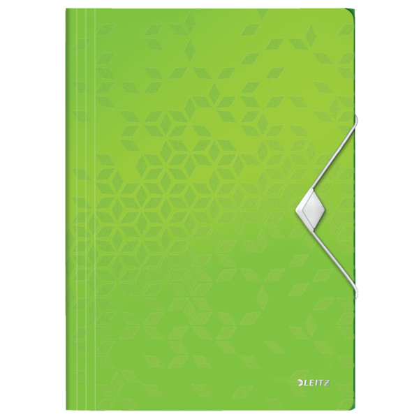 MAPA PLASTIC CU ELASTIC VERDE WOW LEITZ