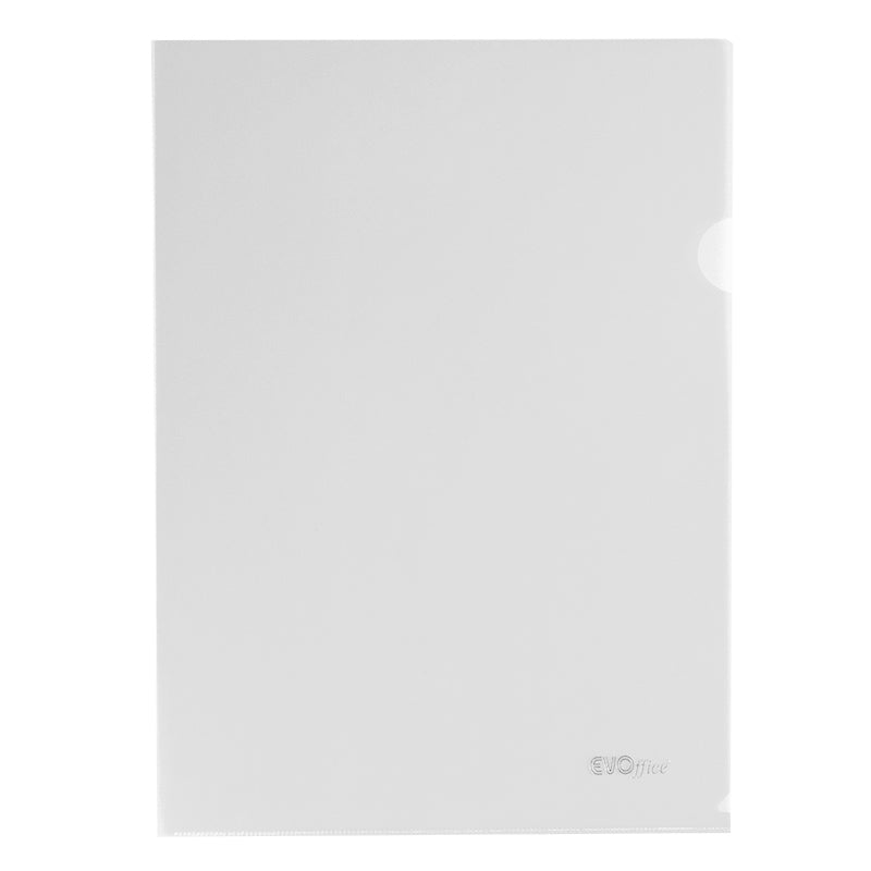 Mapa plastic transparent clar, A4 120 microni, 50 buc/set EVOffice