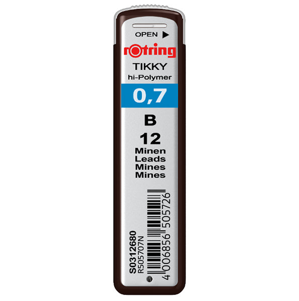 Mina creion mecanic 0.7 B Rotring 12buc/set